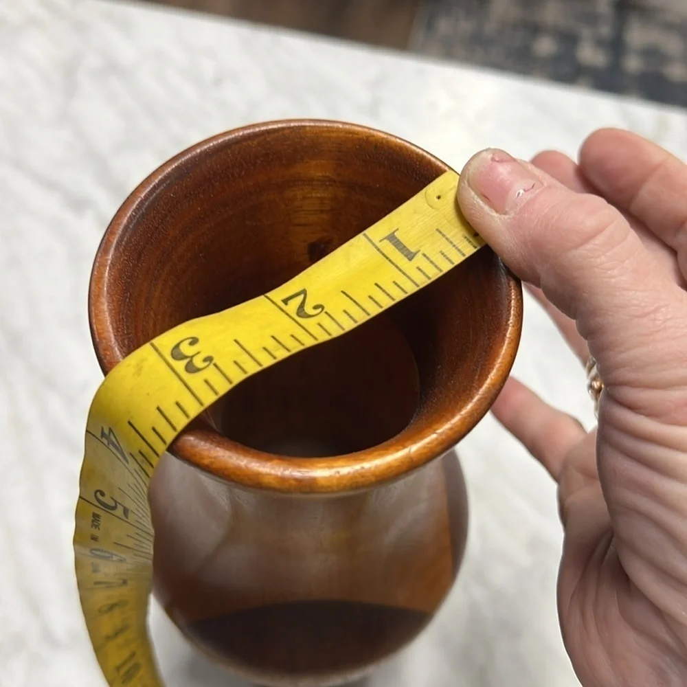 Handmade Two Tone Wooden Vase